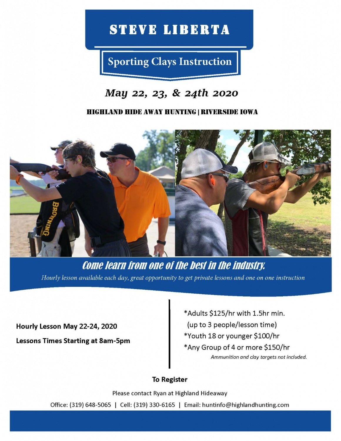 Professional Shooting Instruction Highland Hideaway Hunting