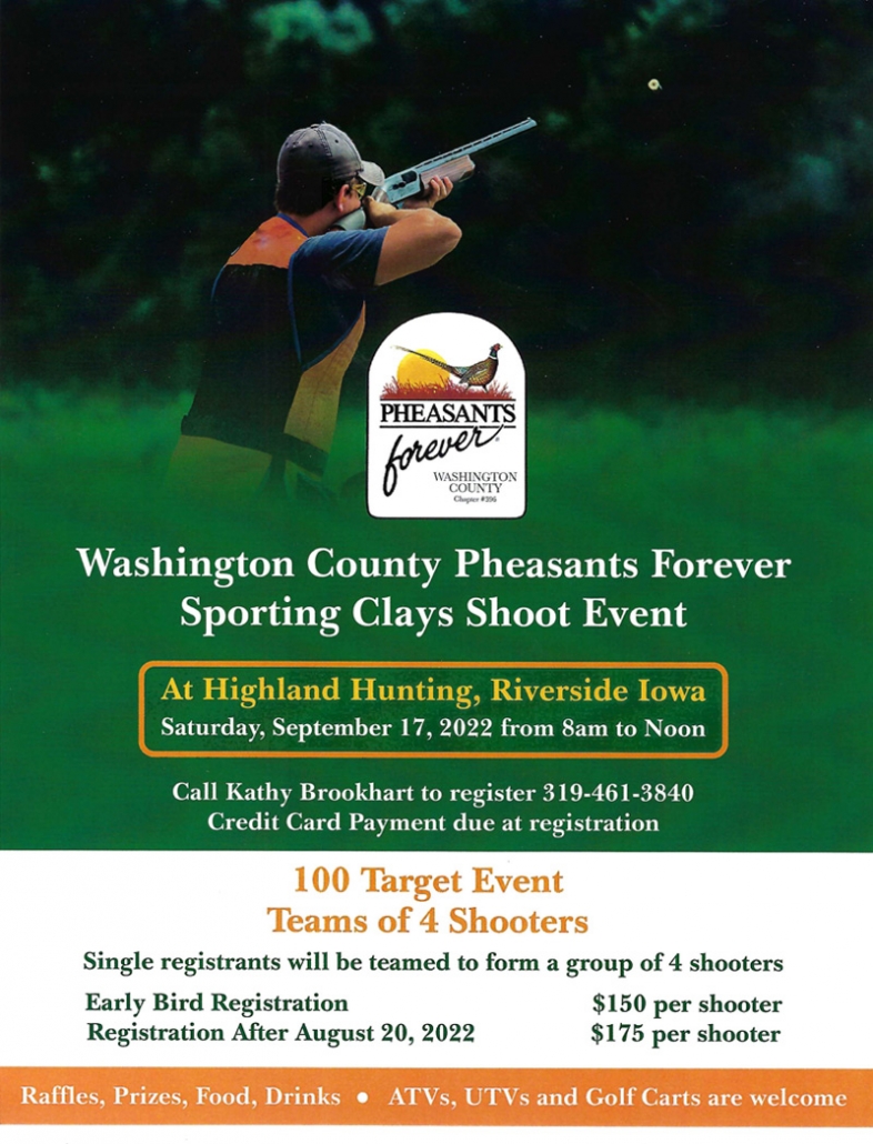 Pheasants Forever Sporting Clay Shoot Highland Hideaway Hunting
