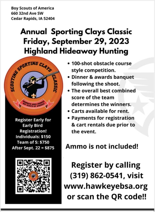 Scouting Sporting Clays Classic Shoot 2023 Highland Hideaway Hunting